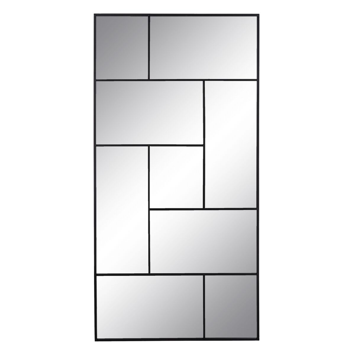 Väggspegel Svart Vertikalt 90 x 2 x 180 cm