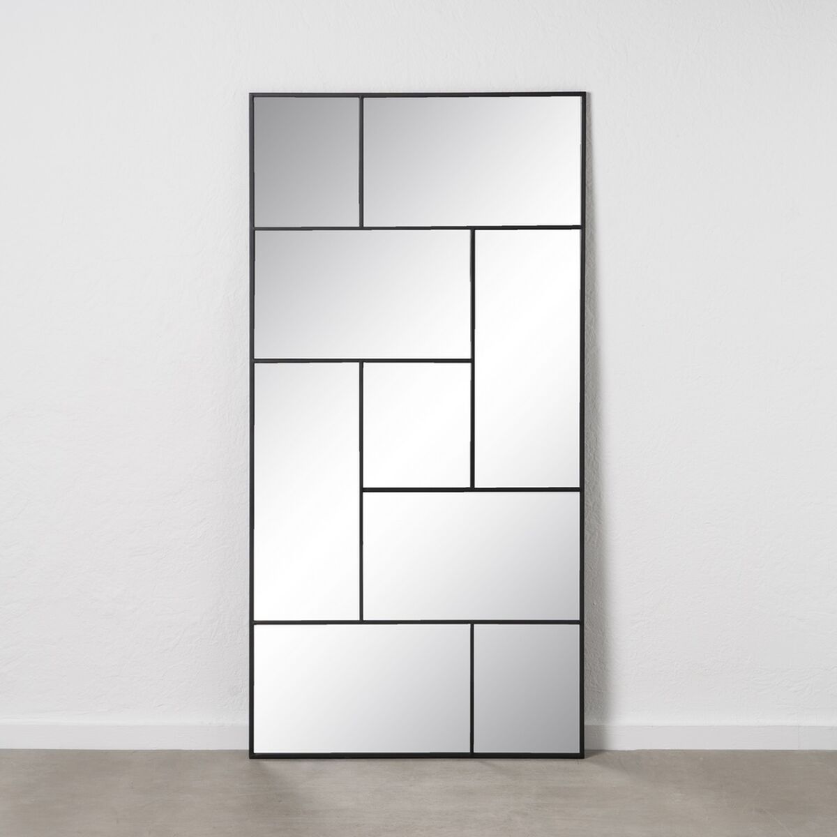 Väggspegel Svart Vertikalt 90 x 2 x 180 cm - 2