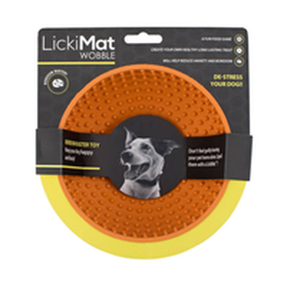 Hundmatare Lickimat Wobble Orange Gummi - 2