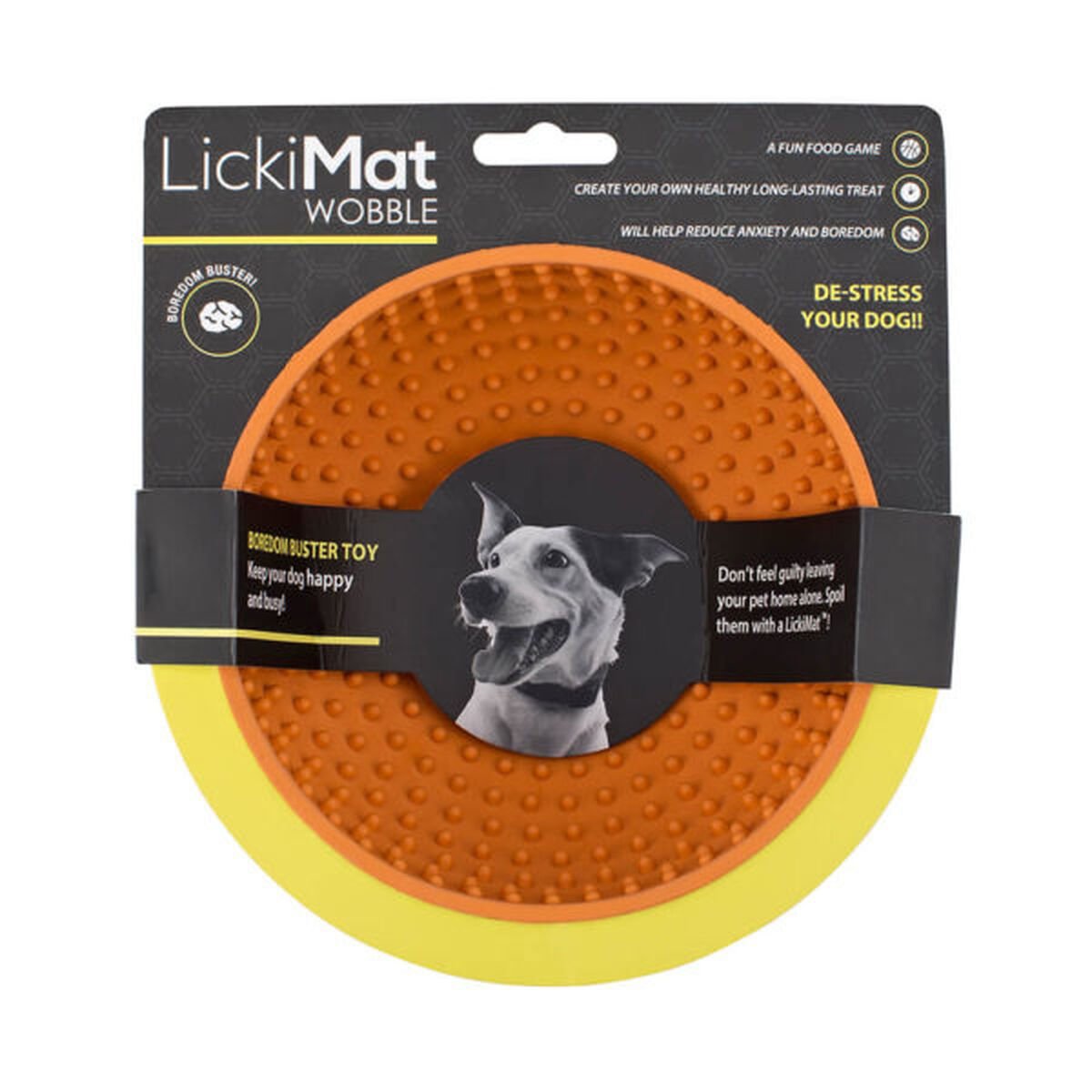 Hundmatare Lickimat Wobble Orange Gummi - 3