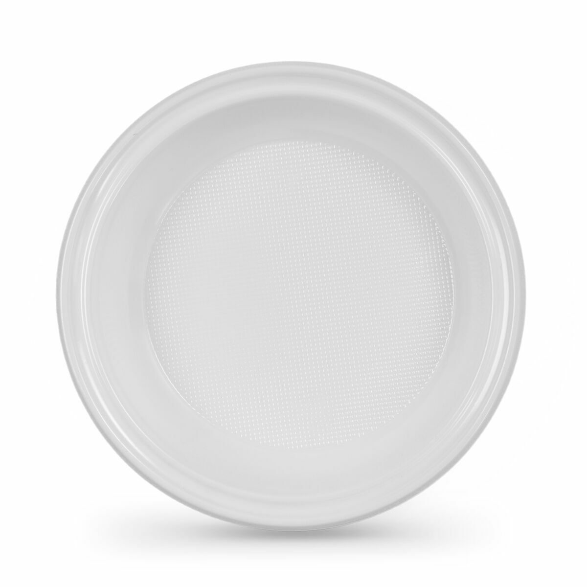 Set med återanvändbara tallrikar Algon Rund Vit Plast 20,5 x 3 cm (6 antal) - 2