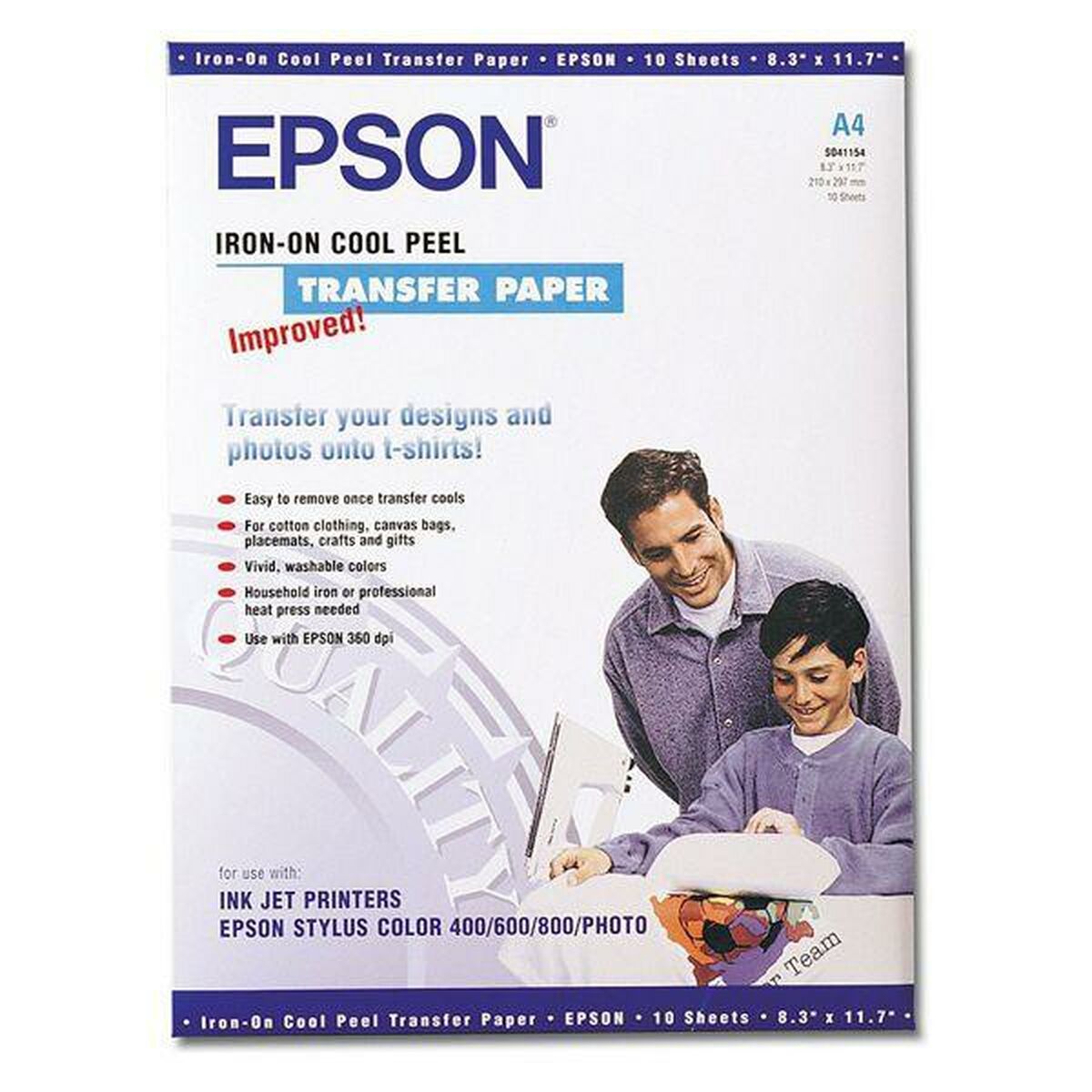 Fotopapper Blankt Epson Vit A4 10 Blad