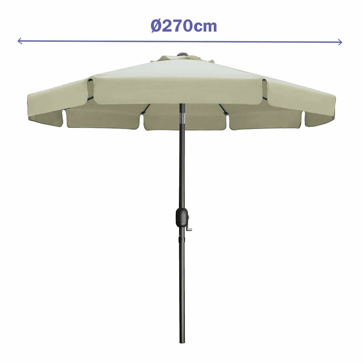 Naperny? Marbueno Beige Ø 270 cm - 2