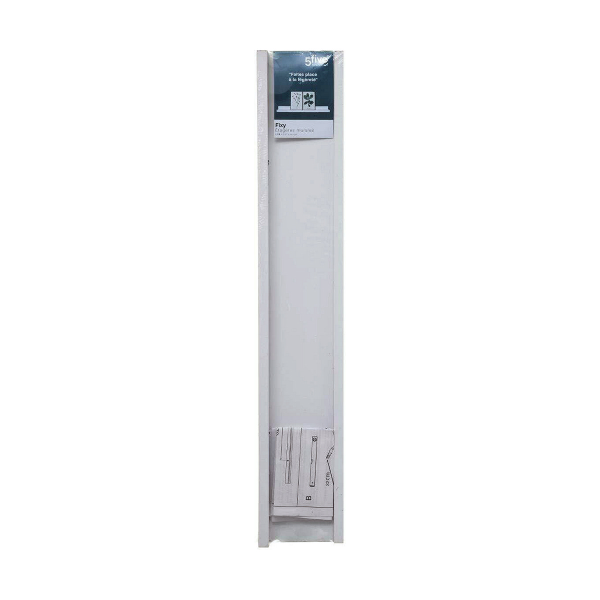 Hyllor 5five Simply Smart Vit 58 x 10 x 4 cm Trä - 2
