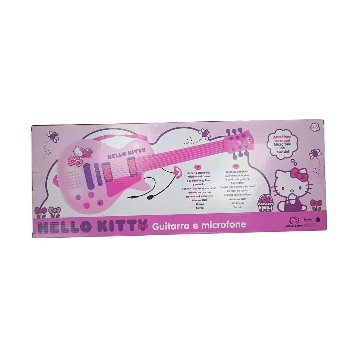 Gitarr för barn Hello Kitty Elektronik Mikrofon Rosa - 2