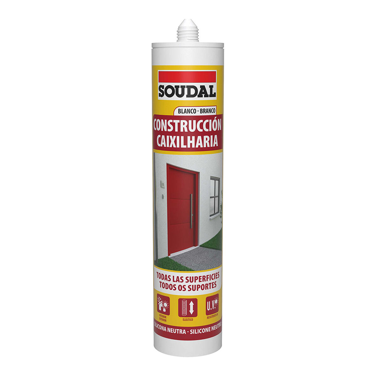 Silikon Soudal 115786 Bygge Vit 290 ml - 2
