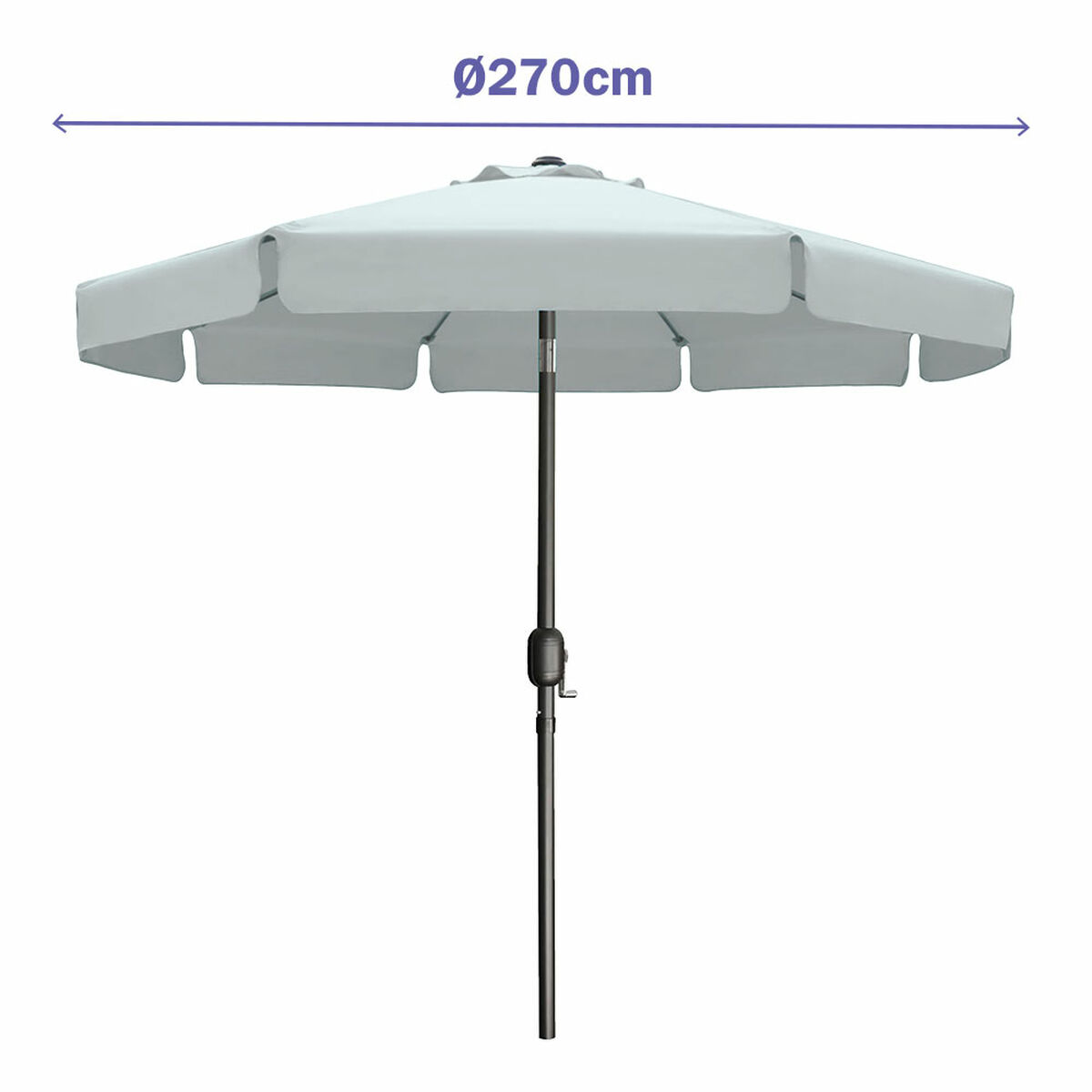 Naperny? Marbueno Vit Ø 270 cm - 2