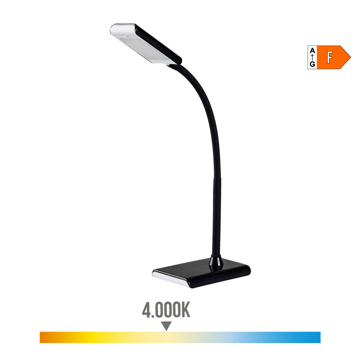 Skrivbordslampa EDM 30117 Svart polypropen 7 W 400 lm 9 x 13 x 33 cm Flexo/skrivbordslampa - 5