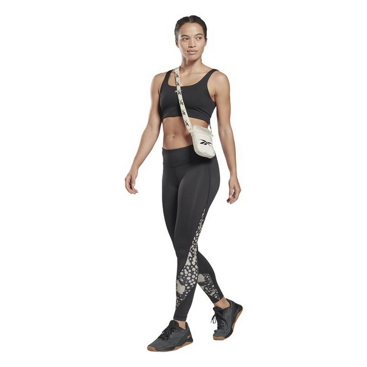Sport-leggings, Dam Reebok Svart - 4
