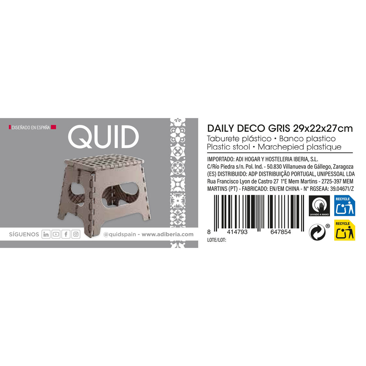 Sittpall Quid Daily Plast 29 x 22 x 27 cm - 9