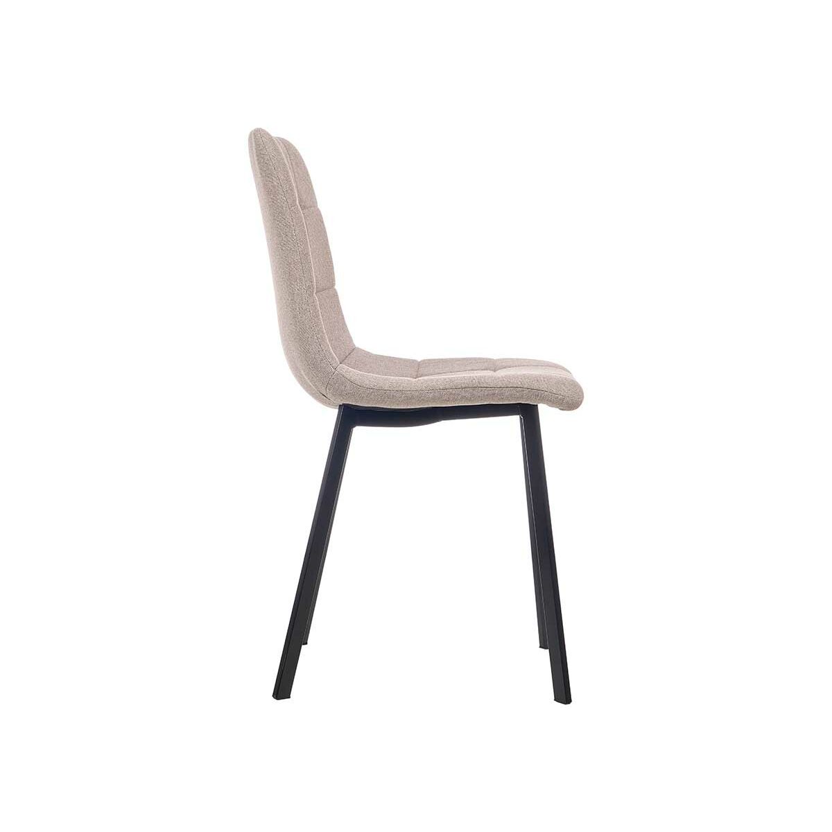 Stol Brun Tyg 45 x 89 x 53 cm Elegant (4 antal) - 4