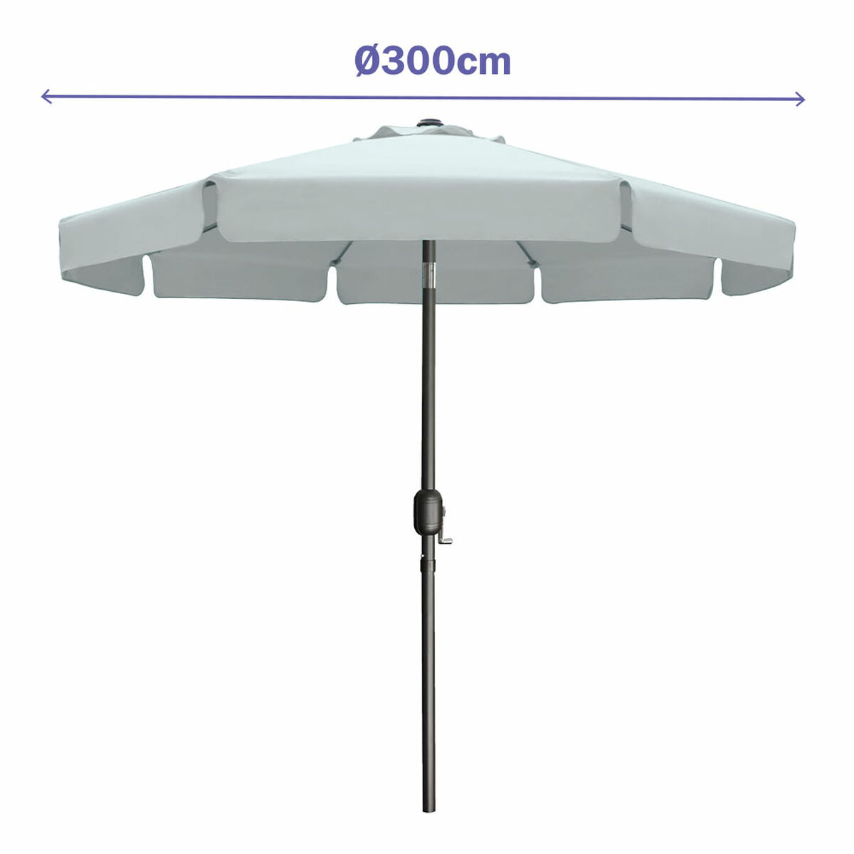 Naperny? Marbueno Vit Ø 300 cm - 2
