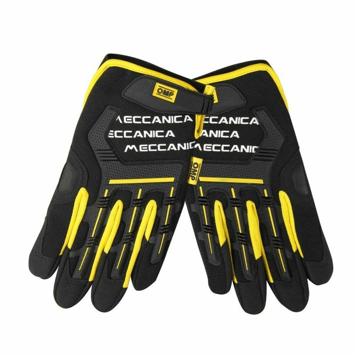Mechanic's Gloves OMP MECH Gul/Svart S - 3