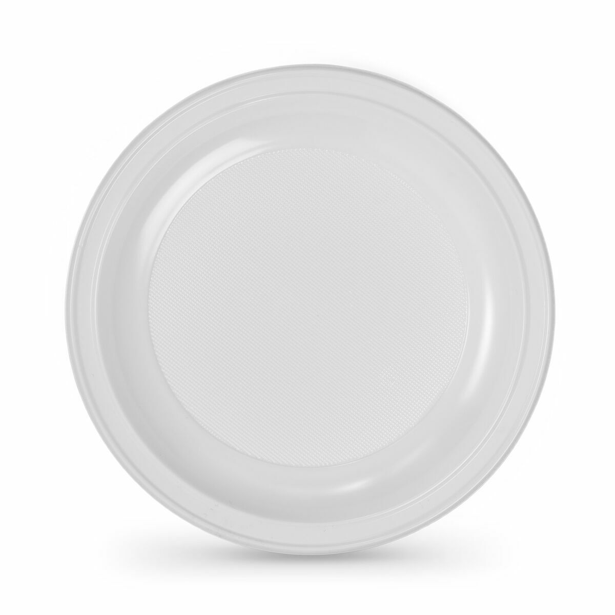 Set med återanvändbara tallrikar Algon Rund Vit Plast 22 x 22 x 1,5 cm (6 antal) - 6