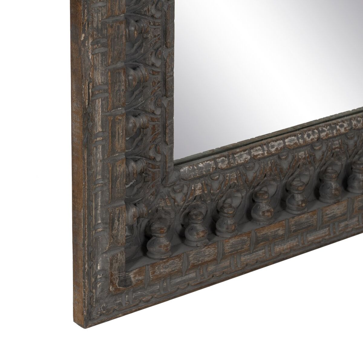 Väggspegel Mörkbrun Vertikalt 84 x 4,5 x 169 cm - 6