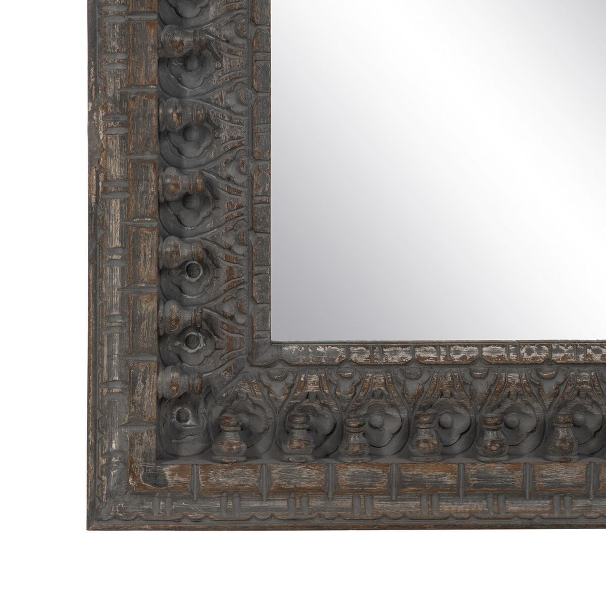 Väggspegel Mörkbrun Vertikalt 84 x 4,5 x 169 cm - 4
