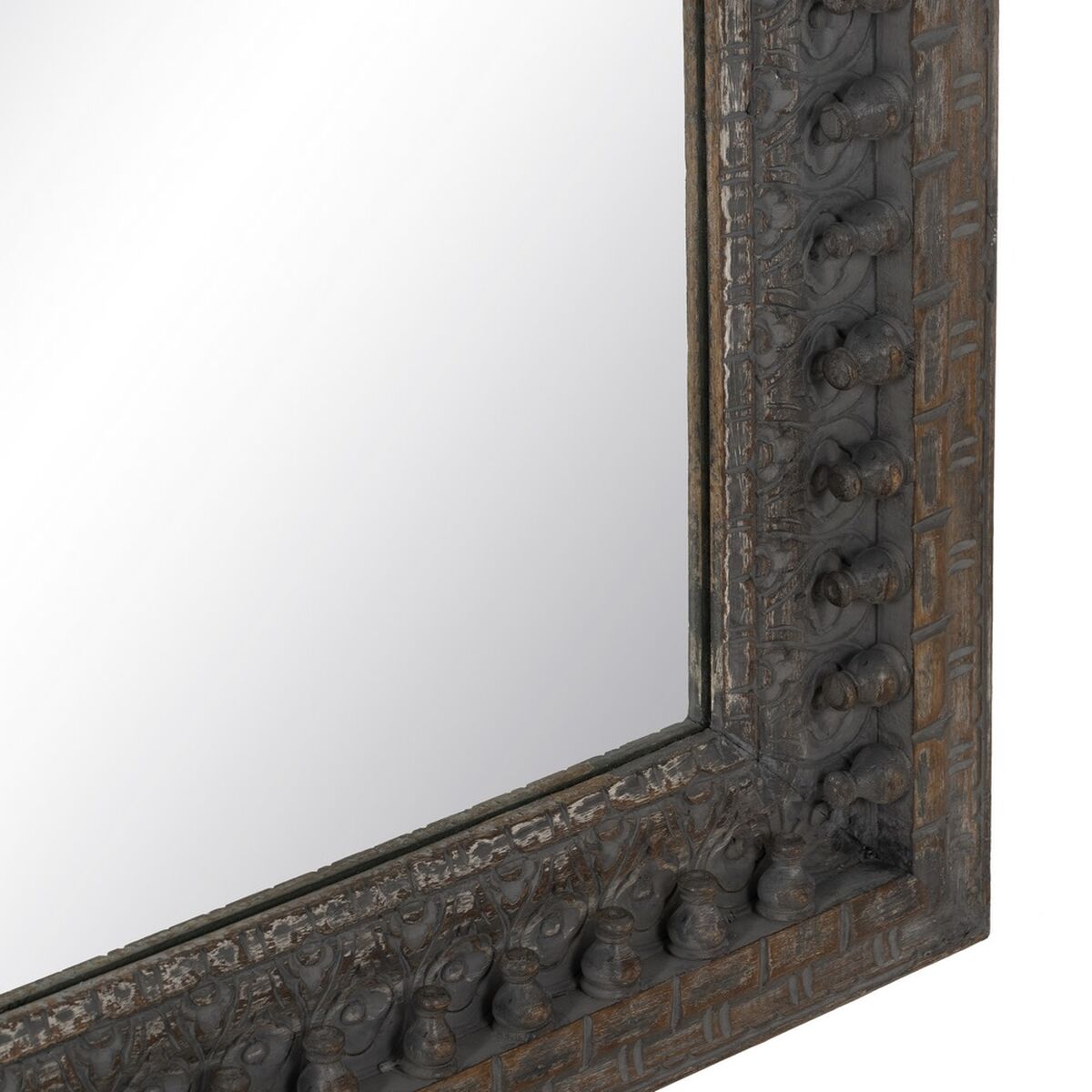 Väggspegel Mörkbrun Vertikalt 84 x 4,5 x 169 cm - 7
