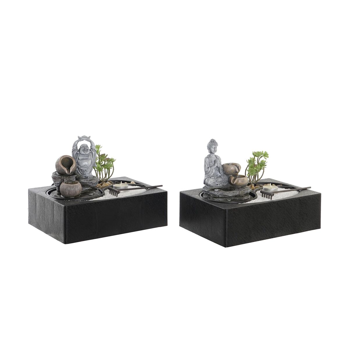 Szök?kút DKD Home Decor Buddha Harts Orientalisk 29 x 21 x 23 cm (2 antal) - 4