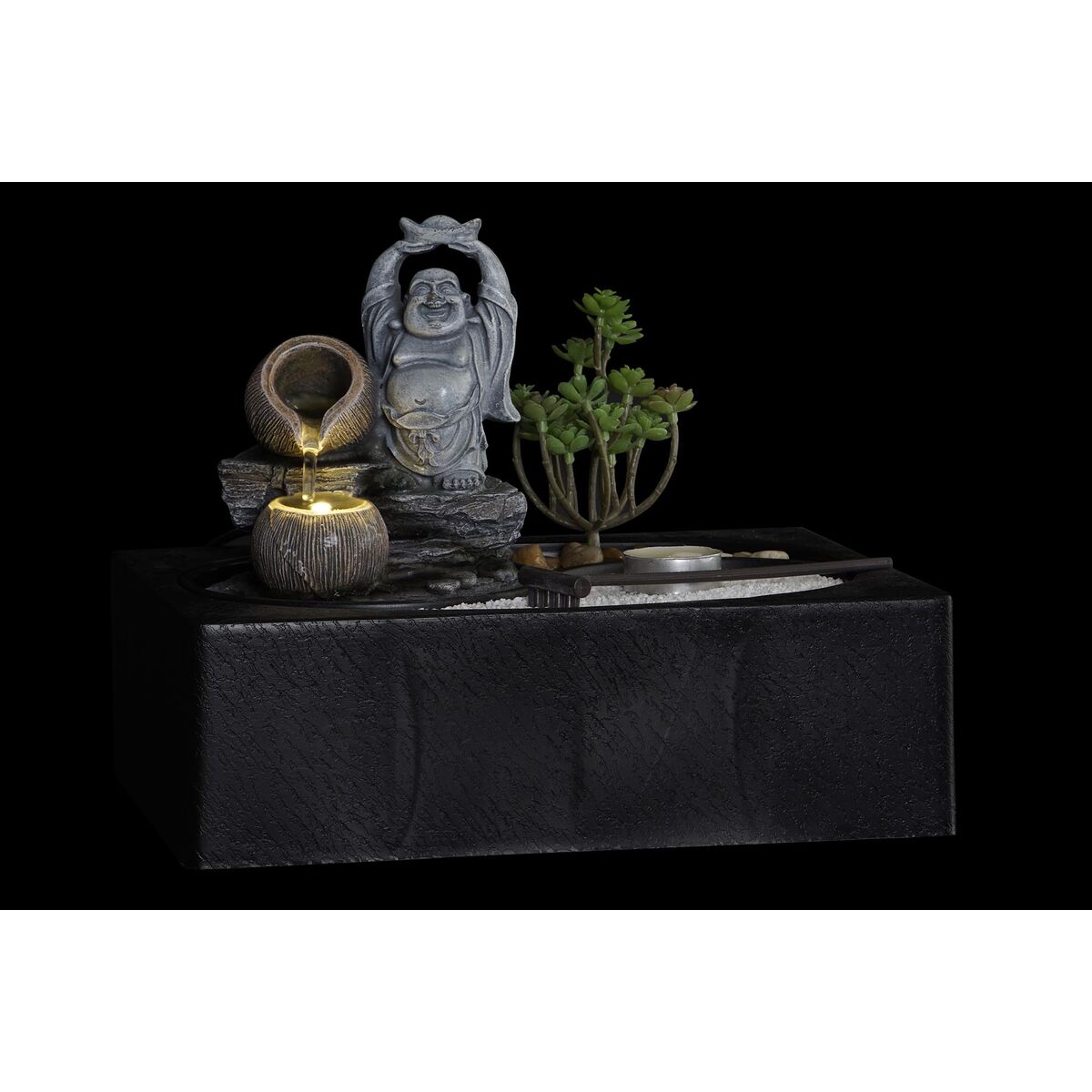 Szök?kút DKD Home Decor Buddha Harts Orientalisk 29 x 21 x 23 cm (2 antal) - 5