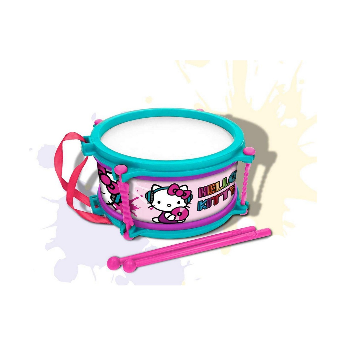 Trumma Hello Kitty Blå Rosa 16 cm - 2