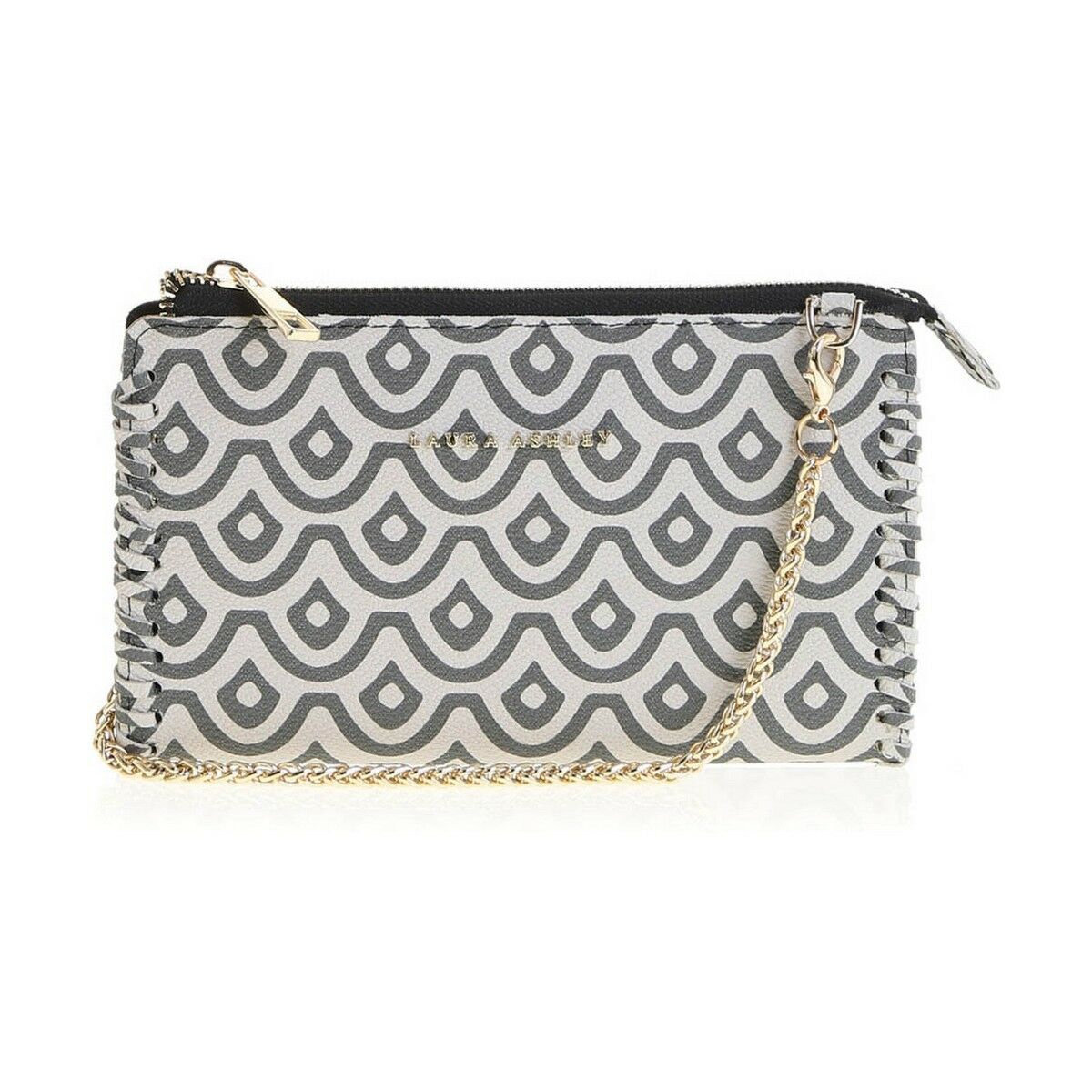 Damplånbok Laura Ashley A35-C03-MONOGRAM-WHITE-BLACK