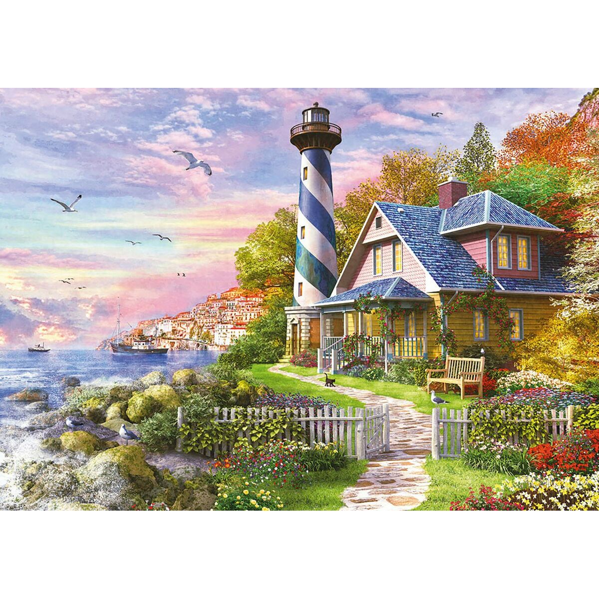 Pussel Educa Phare In Rock Bay 4000 Delar - 2