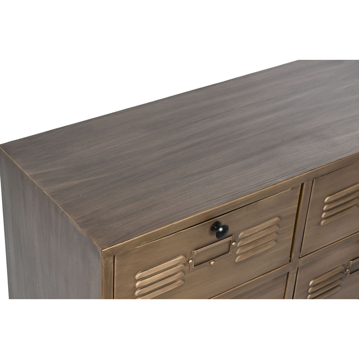 Byrå Home ESPRIT Gyllene Metall Loft 78 x 34 x 70 cm - 9