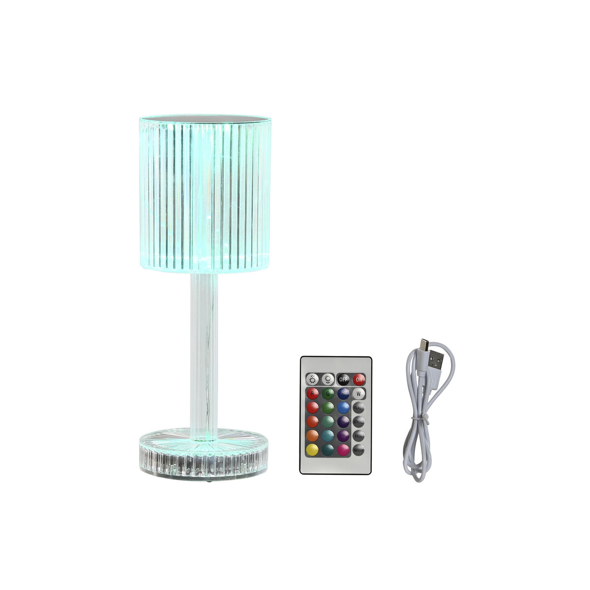 Bordslampa Home ESPRIT 8,5 x 8,5 x 23,5 cm - 4