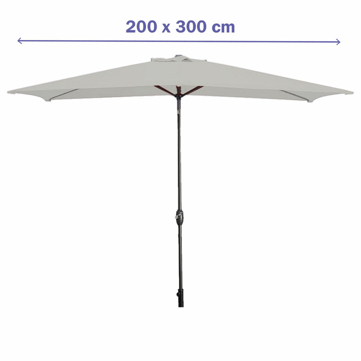 Naperny? Marbueno Vit 200 cm 200 x 300 cm - 2