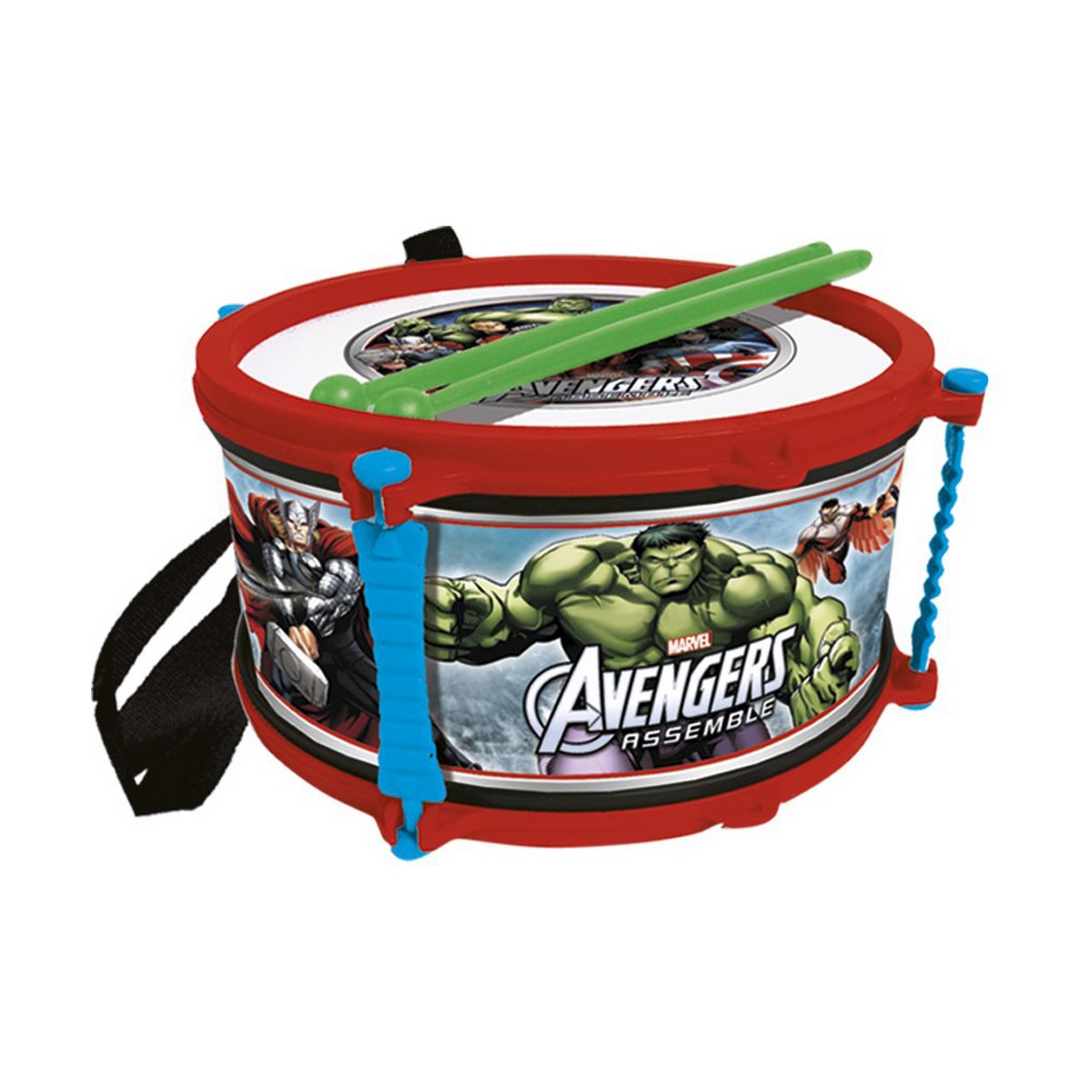 Trumma The Avengers Blå Röd Plast