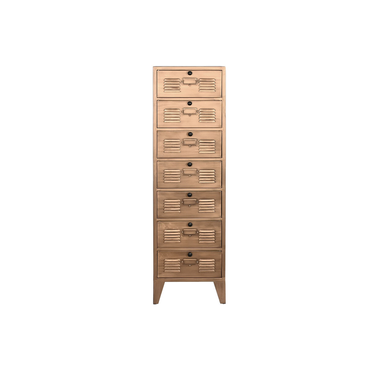Byrå Home ESPRIT Gyllene Metall Loft 40 x 34 x 139 cm - 13