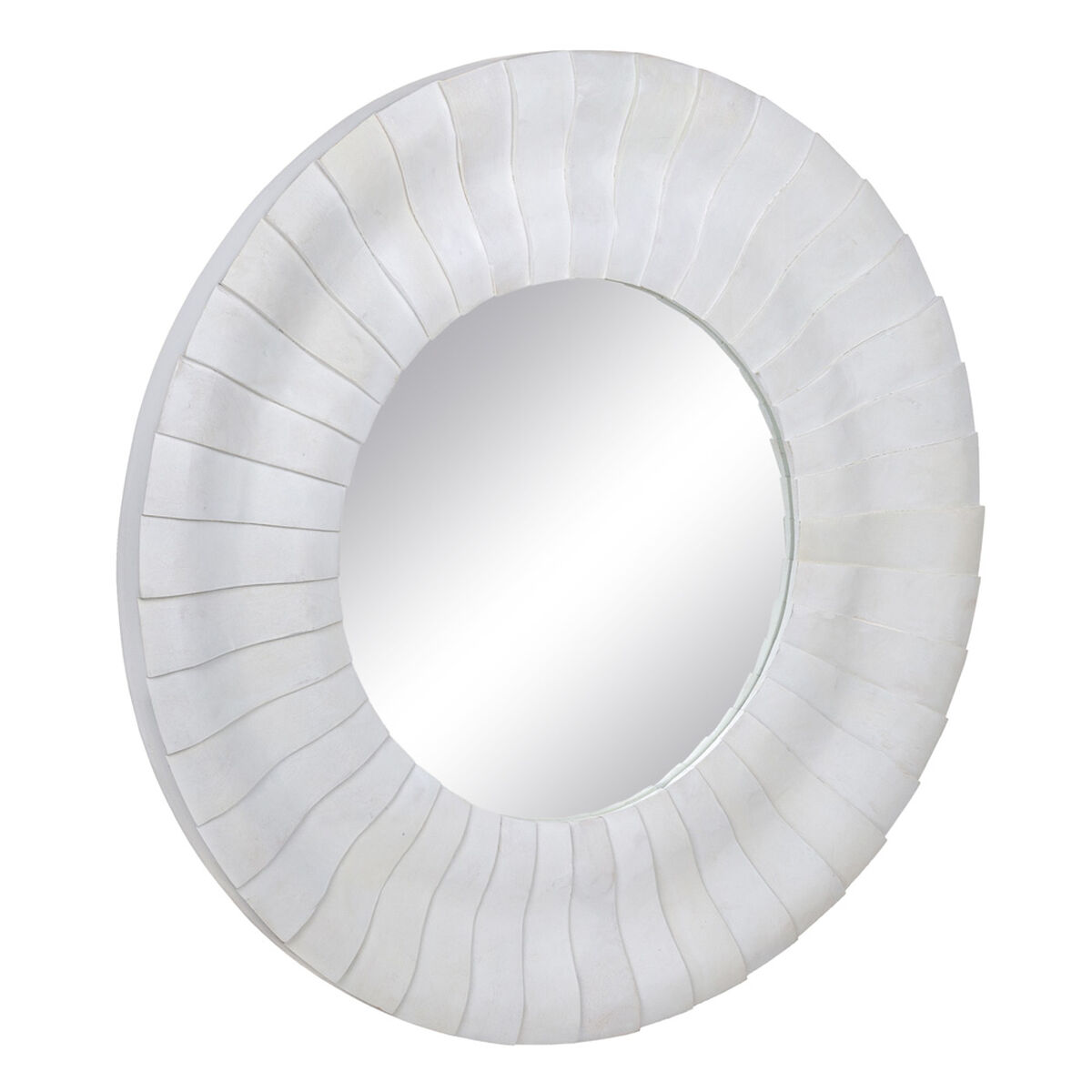 Väggspegel Vit 102 x 6 x 102 cm - 2