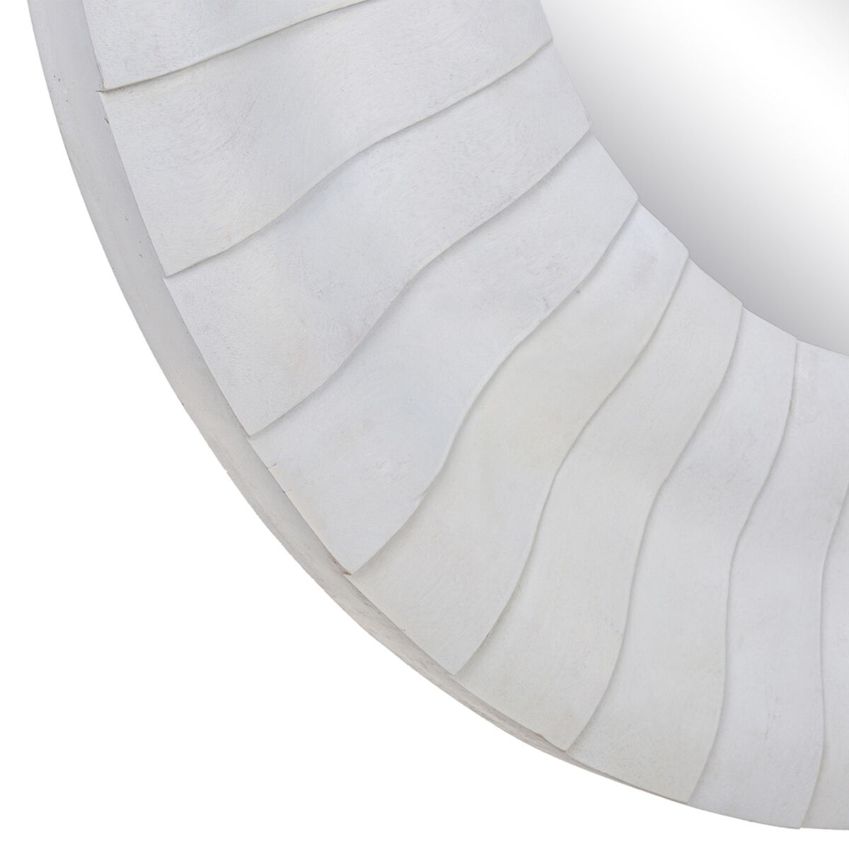 Väggspegel Vit 102 x 6 x 102 cm - 5