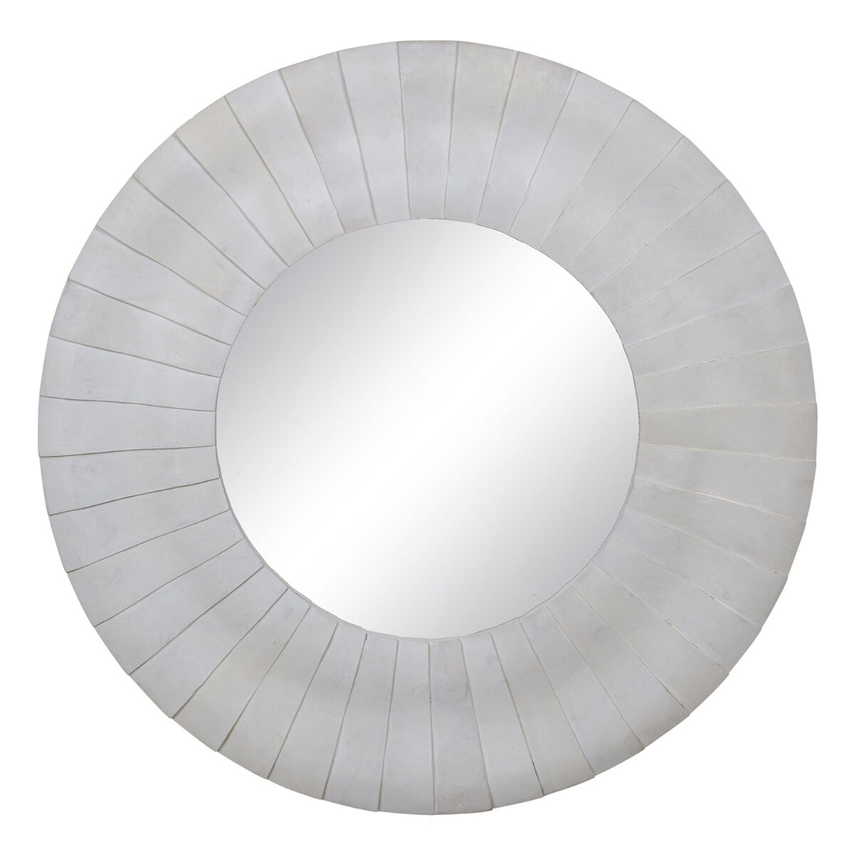Väggspegel Vit 102 x 6 x 102 cm