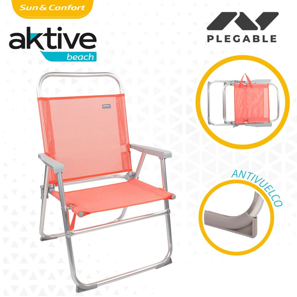Hopfällbar Stol Aktive 48 x 50 x 88 cm - 3