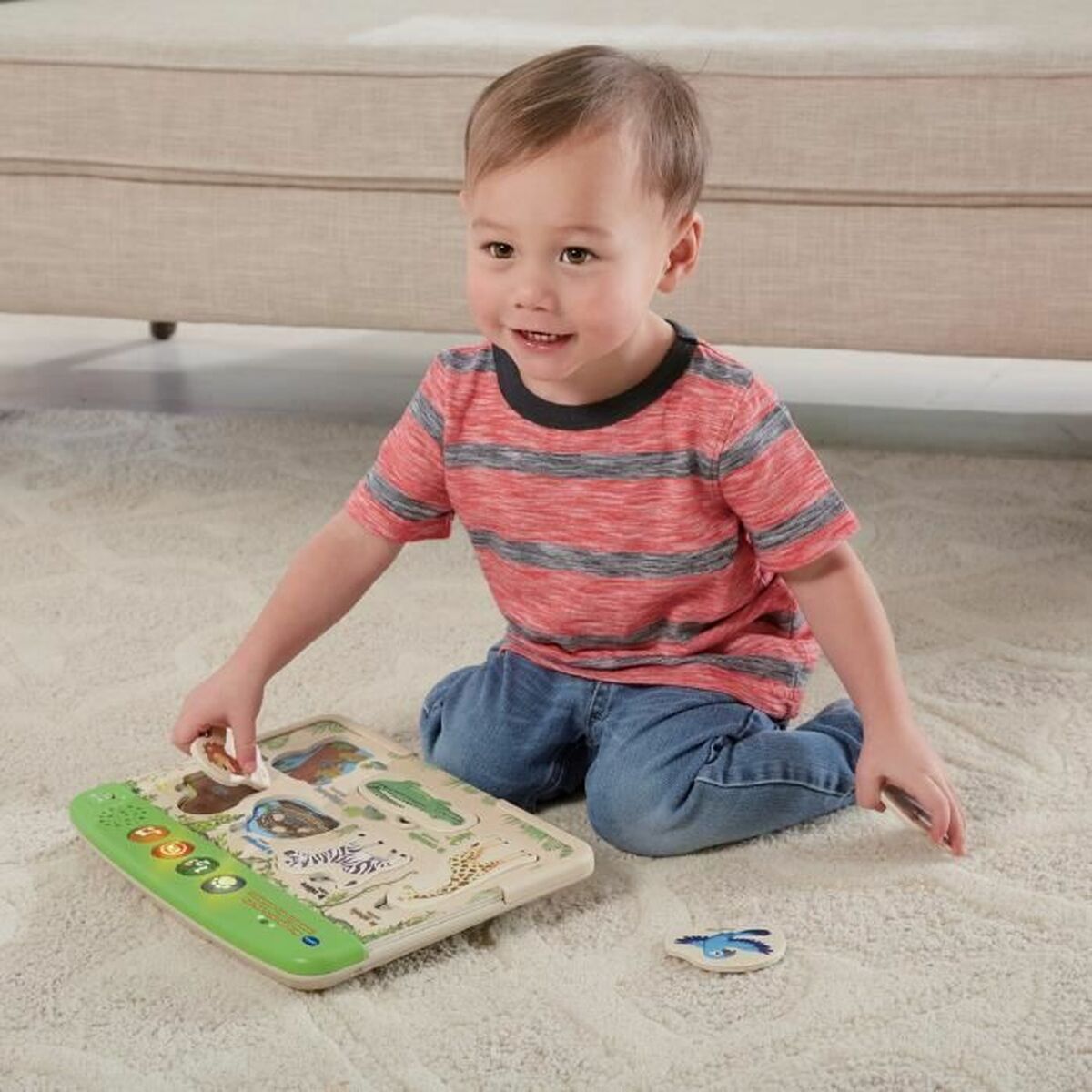 Barnpussel i trä Vtech Baby Pussel Trä djur - 5