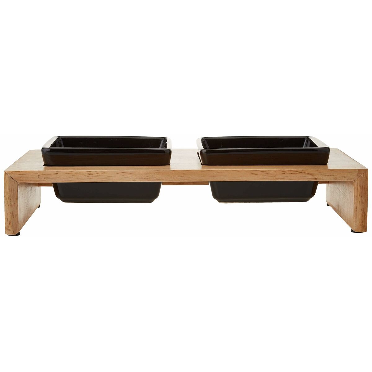 Hundmatare Trixie 24820 Double Trä Keramik 200 ml 28 x 5 x 15 cm - 2