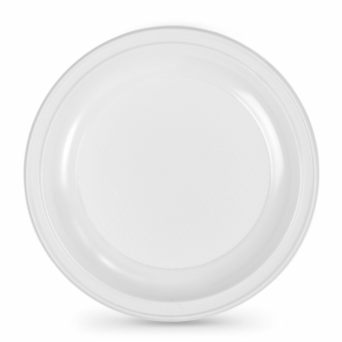 Set med återanvändbara tallrikar Algon Rund Vit Plast 25 x 25 x 2,5 cm (6 antal) - 3
