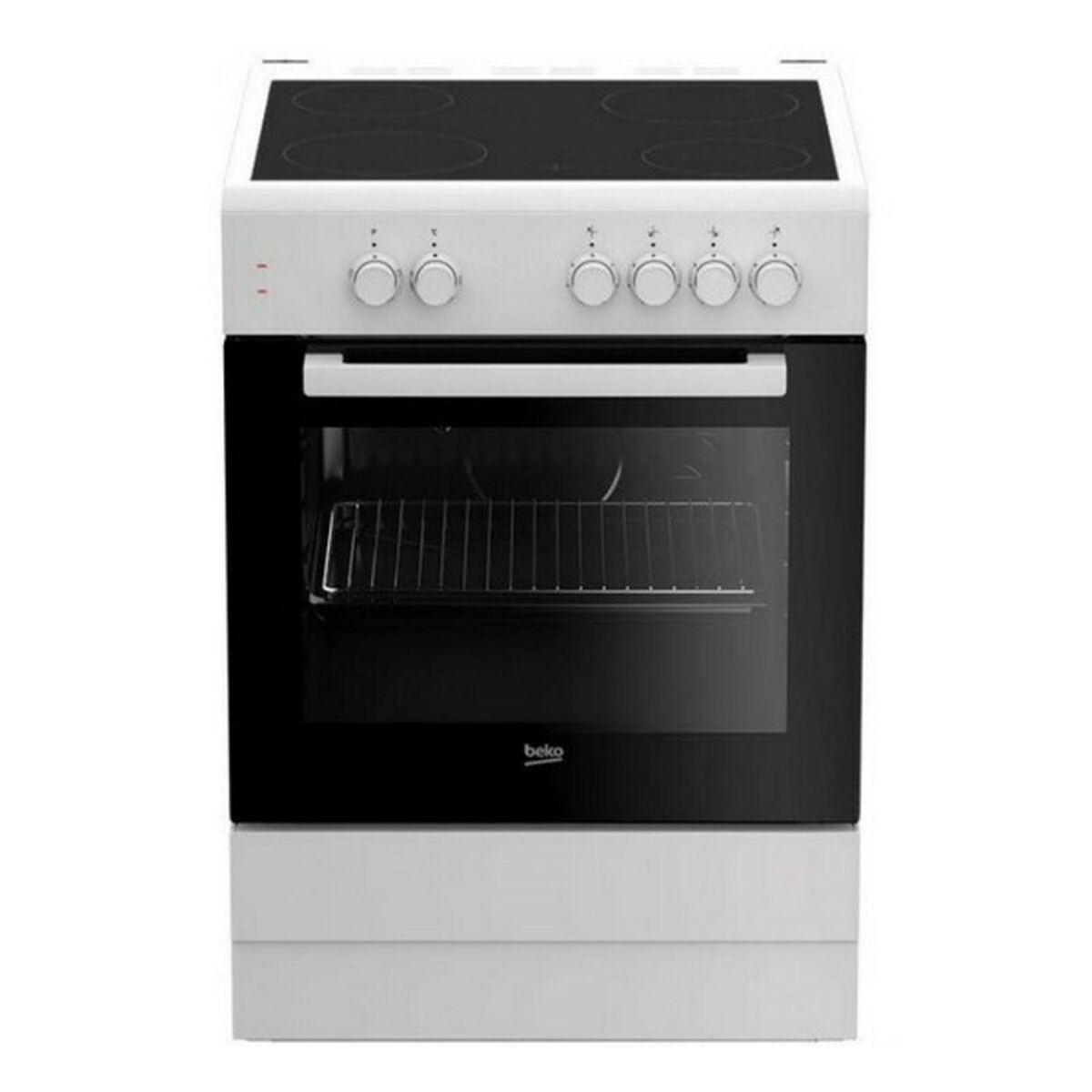Spis med ugn och keramisk platta BEKO FSS67000GW 71 L 60 cm Vit