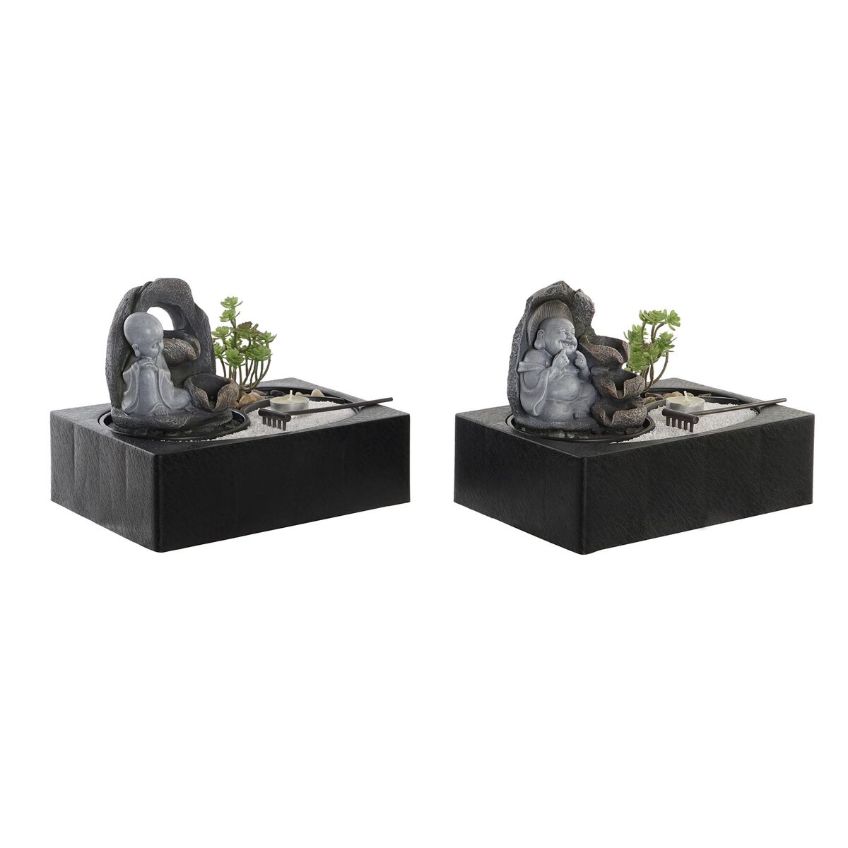 Szök?kút DKD Home Decor Buddha Harts Orientalisk 29 x 21 x 23 cm (2 antal) - 4