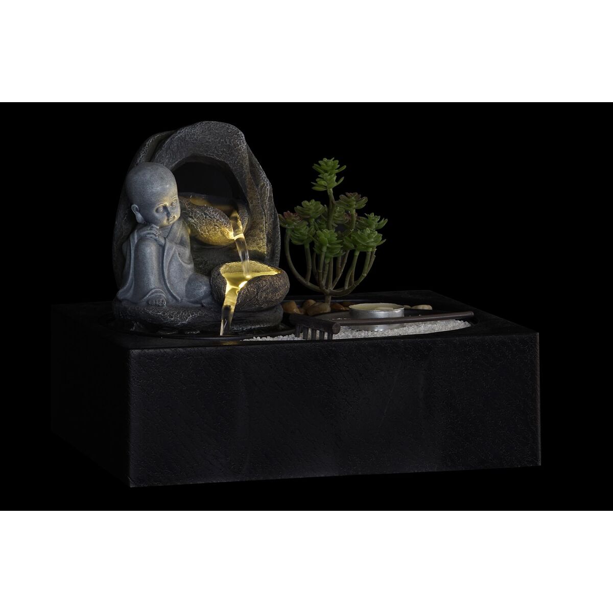 Szök?kút DKD Home Decor Buddha Harts Orientalisk 29 x 21 x 23 cm (2 antal) - 3