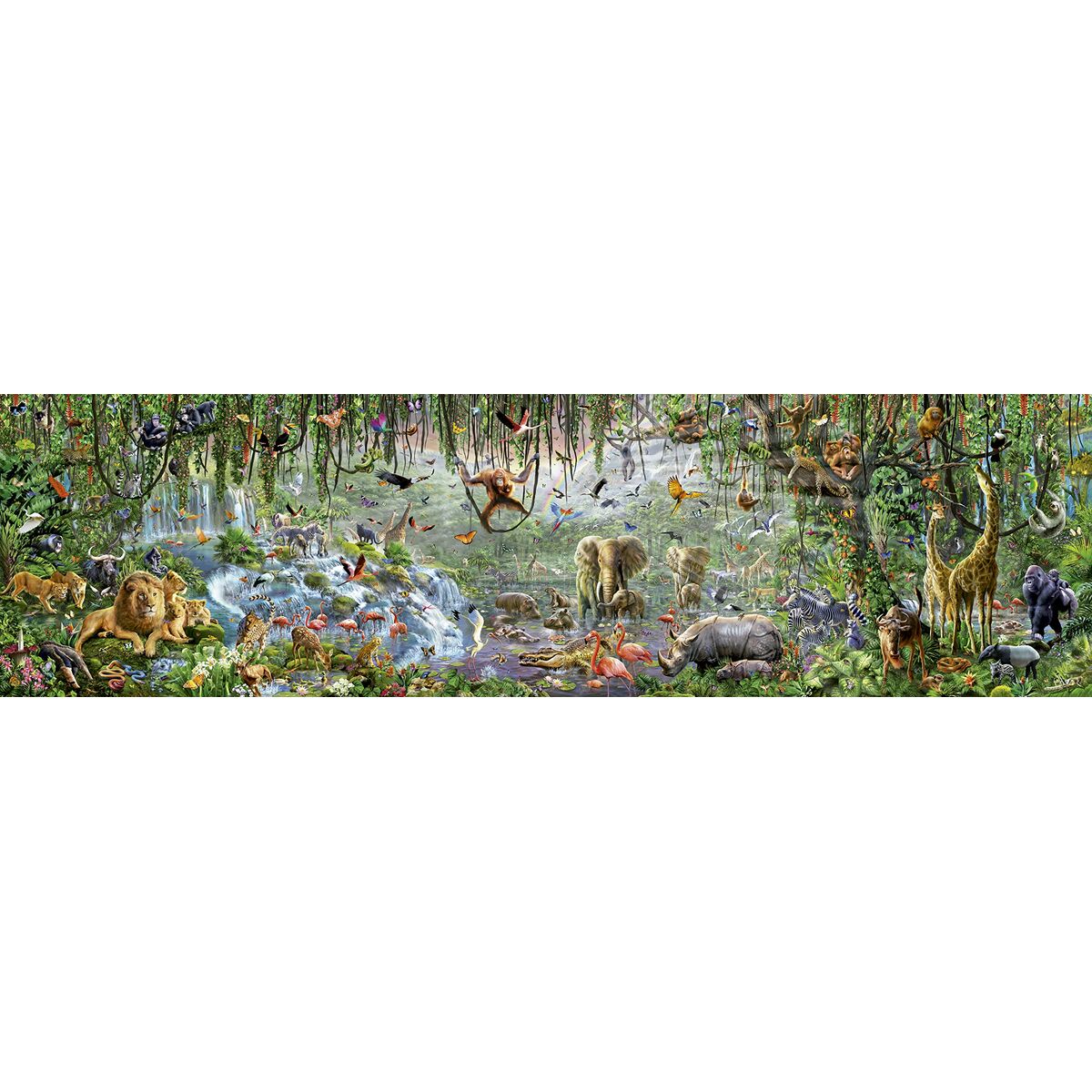 Pussel Educa 16066.0 The Wild Life (FR) 33600 Delar 570 x 157 cm - 6