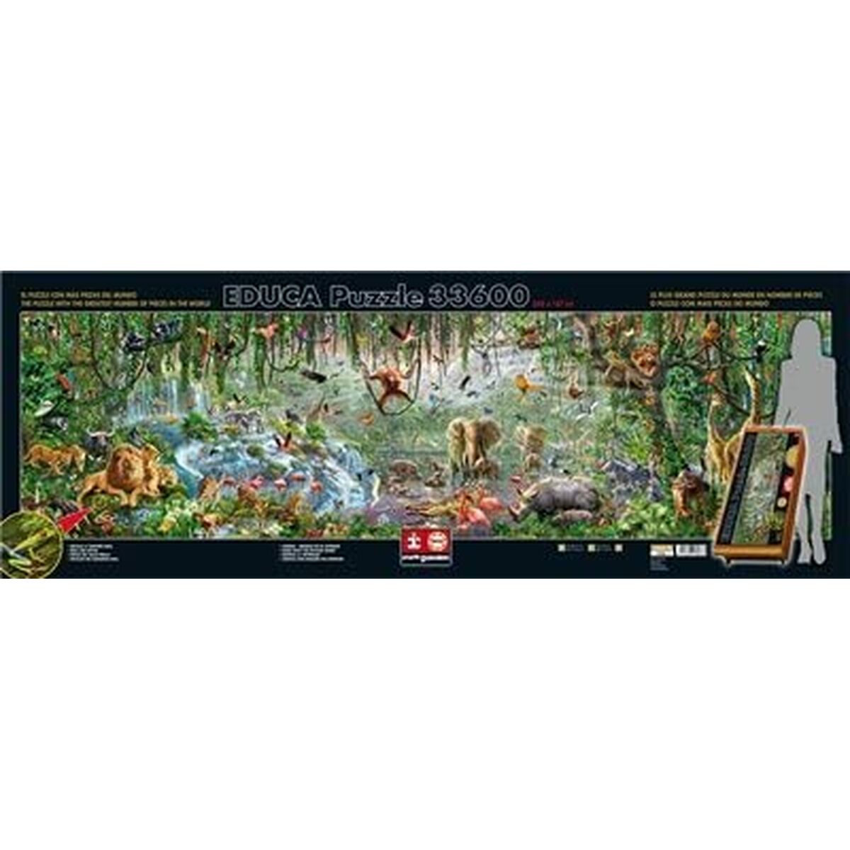 Pussel Educa 16066.0 The Wild Life (FR) 33600 Delar 570 x 157 cm - 5