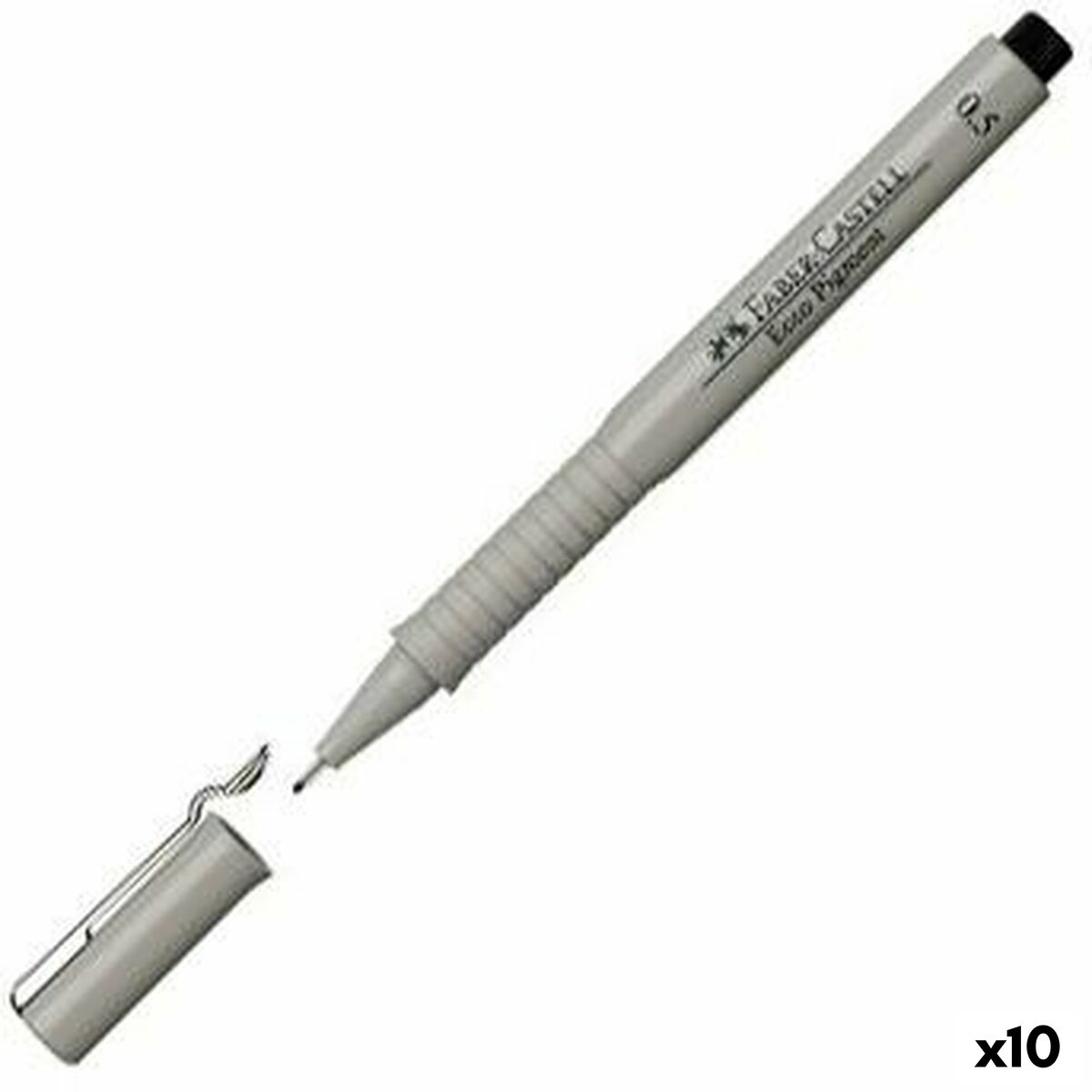 Tuschpennor Faber-Castell Ecco Pigment 0,5 mm Svart (10 antal) - 3