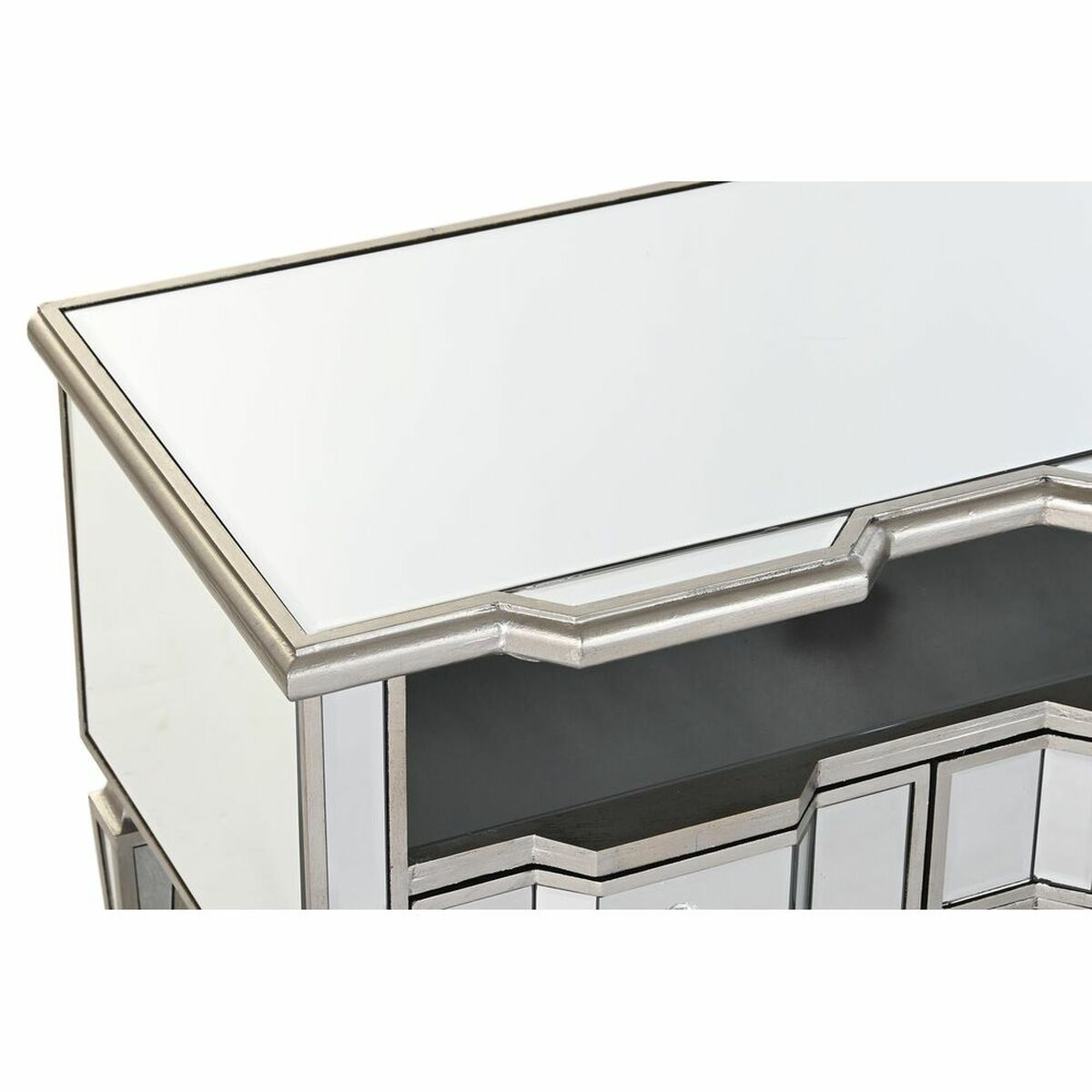 Väggspegel DKD Home Decor Silvrig (Renoverade B)