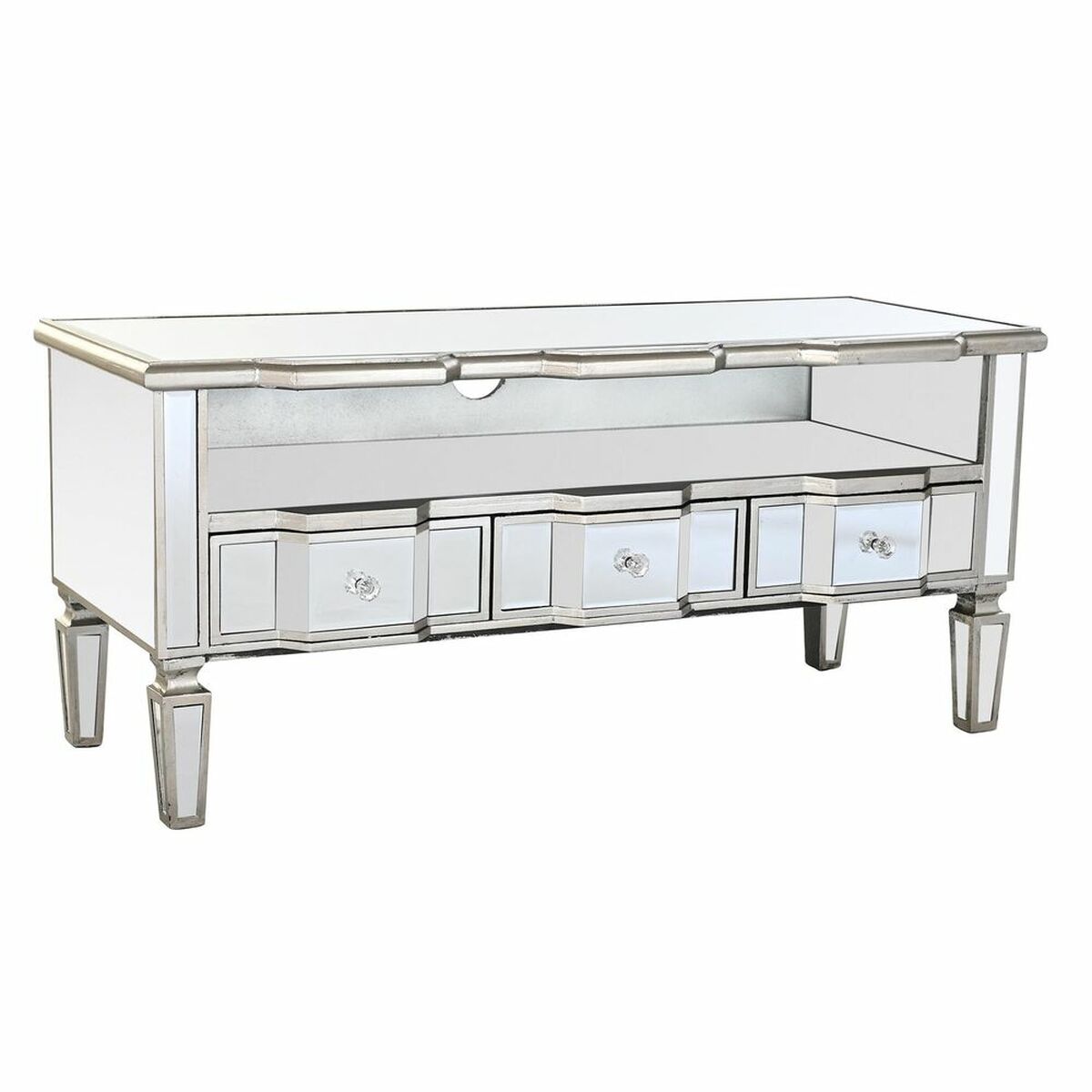 Väggspegel DKD Home Decor Silvrig (Renoverade B) - 7