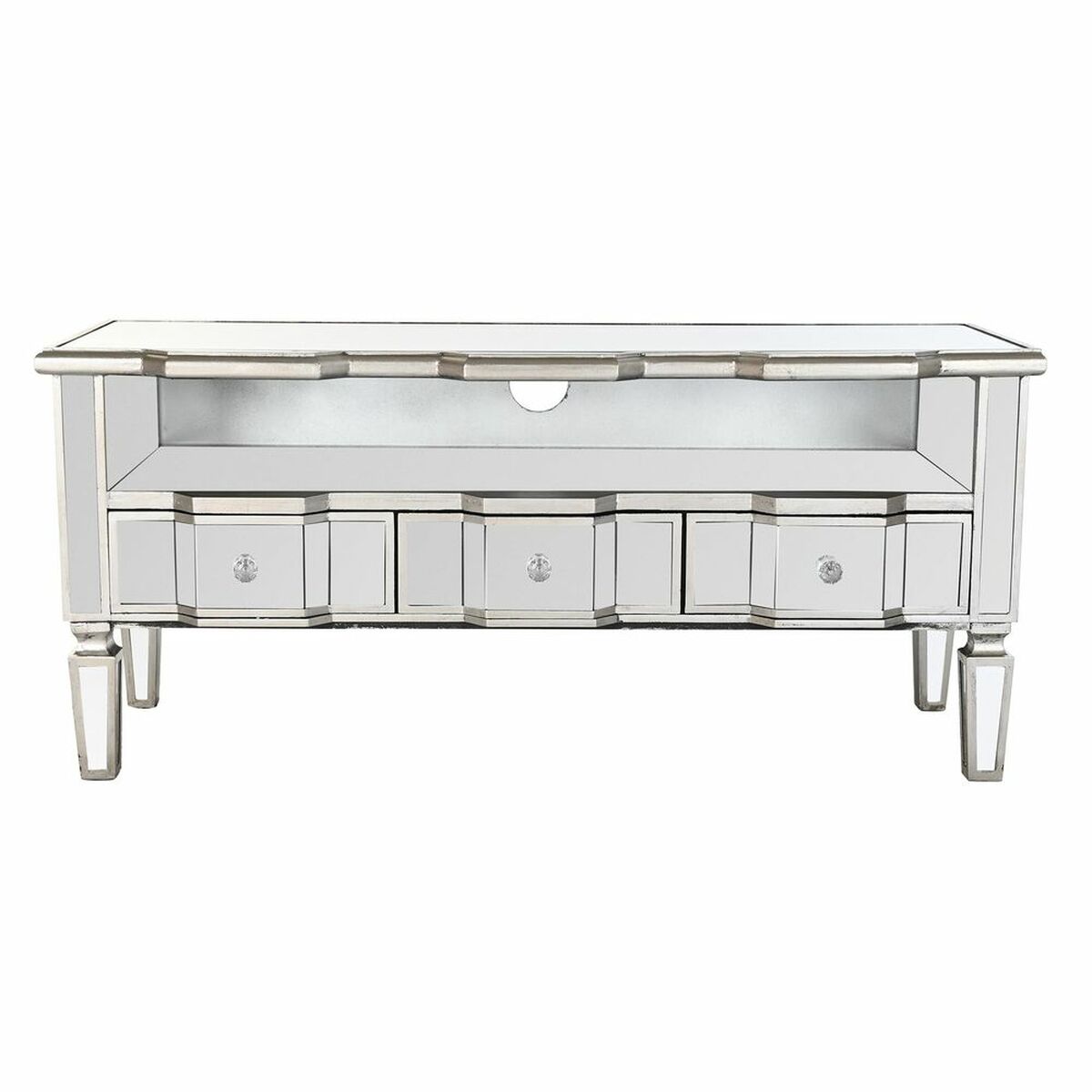 Väggspegel DKD Home Decor Silvrig (Renoverade B) - 6