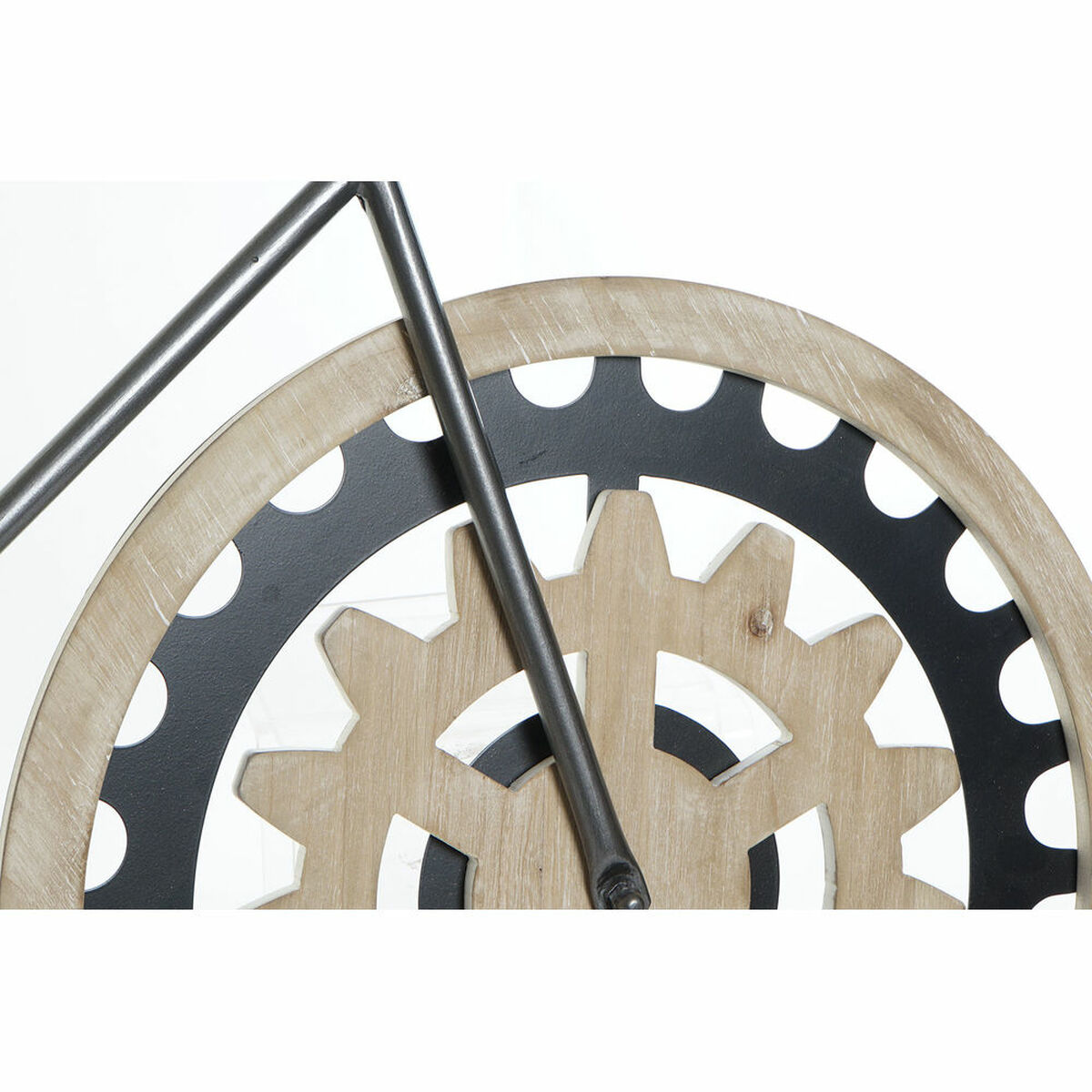 Väggklocka DKD Home Decor 108 x 6,4 x 63,5 cm Naturell Svart Cykel Metall Trä MDF - 5