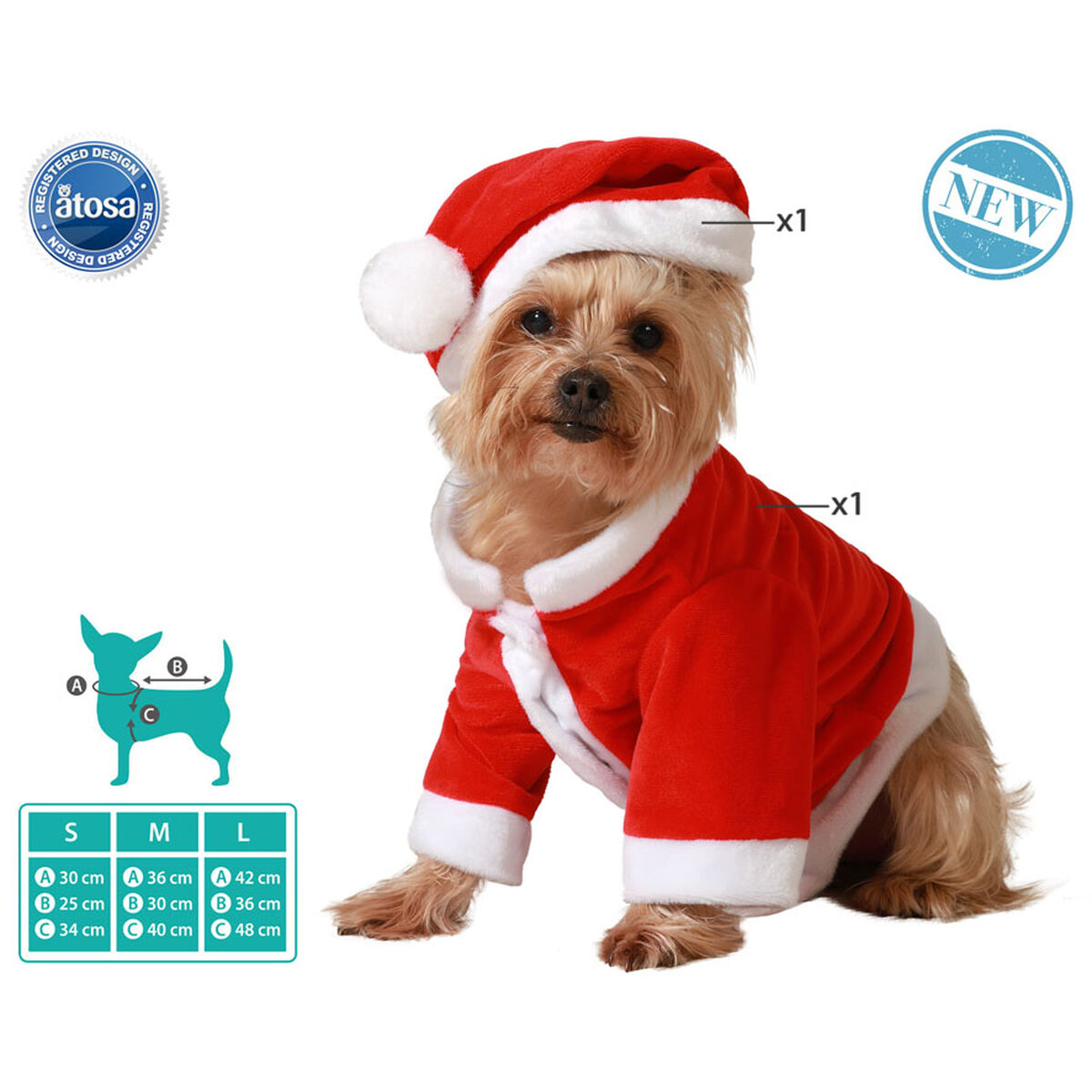 Hundkostym Tomte - 2