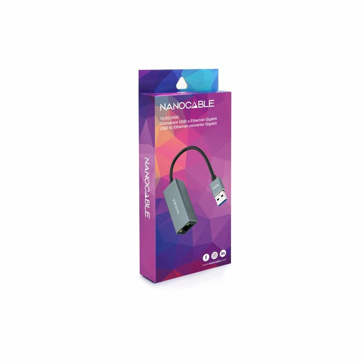 USB till Ethernet Adapter NANOCABLE ANEAHE0818 - 3